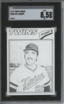 1977 Topps #536 Vic Albury 9 card progressive proof.